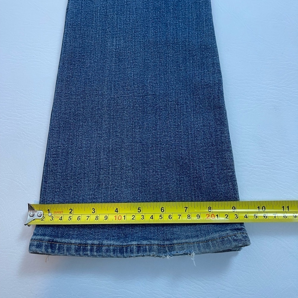 Levi’s 518 Superlow Bootcut Jeans Juniors 7M Butterfly Patch Y2K - Picture 16 of 16